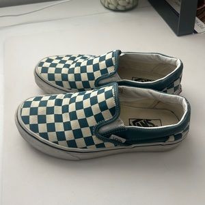 Slip On Checkerboard Vans Blue